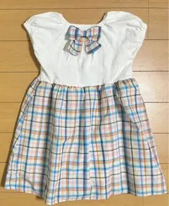 【美品】プティマイン110 ドッキングワンピース¥3,190オンライン現行品
