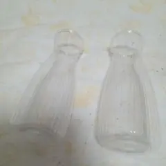 クリアプラスチック空き瓶2個セット