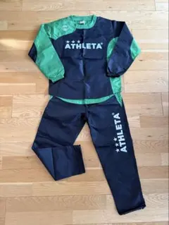 ATHLETA ピステ上下 緑/黒 140サイズ