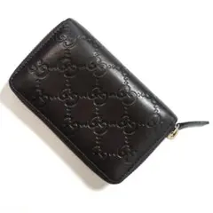 の*り様 GUCCI 581530 レザー wallet 財布 黒 black - メルカリ
