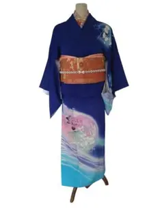 付け下げ訪問着 二部式着物リメイク