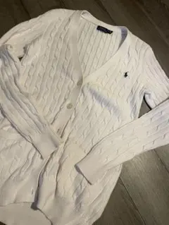 Polo Ralph Lauren ホワイト カーディガン M