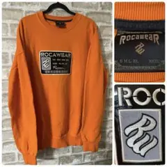 ビンテージ 90s 00s ROCAWEAR メンズXXL スウェット　オレンジのサムネイル