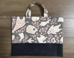 動物柄　レッスンバック　絵本バック　通園バック