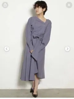 値下げ！！LAGUNAMOON アシンメトリーワンピース ブルー