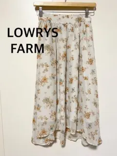 LOWRYS FARM ローリーズファーム フラワープリント ロングスカート