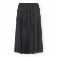 【次回発送は5/7(木)以降】GU ブラック プリーツロングスカート