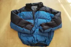 Eddie Bauer down jacket ブルー　グースダウン