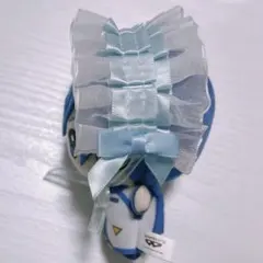 ちびぐるみ にじぱぺ ふわぷち ぬいぐるみ ぬい服 ヘッドドレス 青 水色
