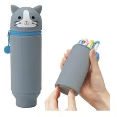 ⚫︎リヒトラブ（Lihit lab.)スタンドペンケース ハチワレネコ/プニラボのサムネイル