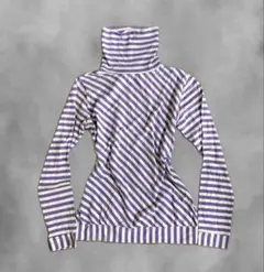 平成ギャルY2KボーダーロングTシャツ フェアリーグランジarchive森ガール