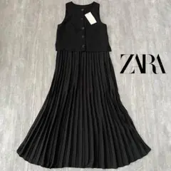 ZARA トレンチフレアミディワンピース XS - メルカリ