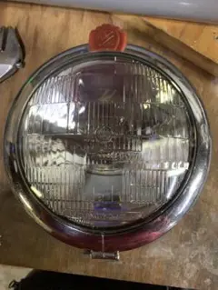 S&M Los Angelesバイク用 丸型クロームライト 約18cm