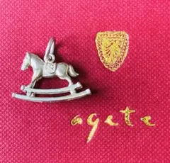 t*n様 agete アガット　シルバー　ネックレスチャーム　木馬