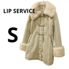❤️最終値下げ❤️リップサービス　フェイクムートンxファーカラーダッフルコート S