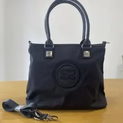 【新品・未使用】SAVOY ブラック　トートバッグ　ショルダーバッグ2wayのサムネイル