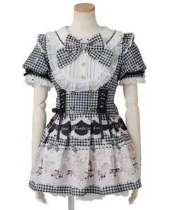 リズリサ Sweet Gingham Tea Room セットアップ ブラック - メルカリ
