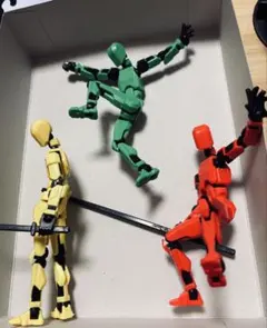 新色‼️セリア 戦闘フィギュア バトルフィギュア 赤白黄青 4つセット