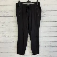 GAP✨ナイロンパンツ F ドローコード ゴムウエスト ファスナー ブラック