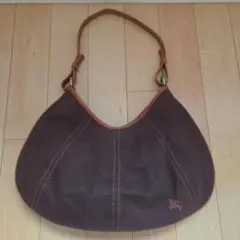 美品　希少　バーバリーブルーレーベル　ワンショルダーバッグ　ダークブラウン