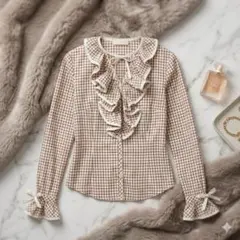 【MILK】 フリルブラウス 　ホワイト Blouse｜ブラウス - MILK MILKBOY OFFICIAL ONLINE SHOP | milk inc.