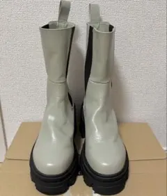 EMODA エモダ サイドゴア厚底ブーツ ミントグリーン Sサイズのサムネイル