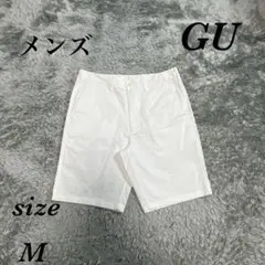 GU ジーユー (M) ショートパンツ デニム 綿混 シンプル メンズ 夏服