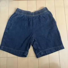 GU デニムシェフショーツ 130cm