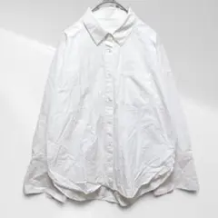 1892【スピックアンドスパン】長袖ドルマンスリーブシャツ 綿 白 36 上品のサムネイル