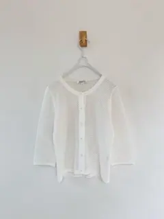 PRIMATIVO HANAE MORI　ハナエモリ　メッシュカーディガン