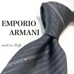 【極美品】EMPORIO ARMANI ネクタイ 希少 サイン 細め レア 高級