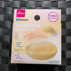 DAISO TWS006 イエロー ワイヤレスイヤホン