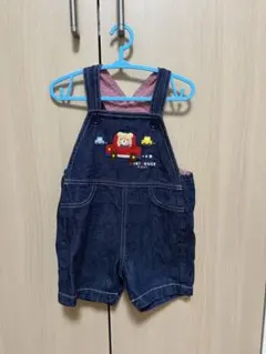 ミキハウス デニムショートオーバーオール