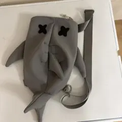 サメ型 ボディバッグ キッズ グレー シャーク