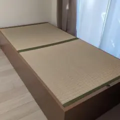 【直接引き取り限定】シングル畳ベッド 和風デザイン