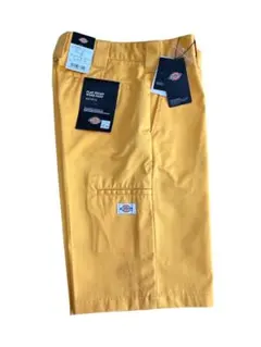 【新品未使用】ディッキーズDickies　ハーフパンツ　イエローオレンジW30