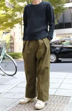 新品 NEAT 米軍 US ヴィンテージ テントクロス ストレート パンツ 50