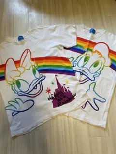 ディズニーリゾート　ドナルド　デイジー　Tシャツ M