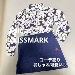 【美品✨】adidas×KISSMARK春清楚可愛いコーデ　花柄ポロシャツ