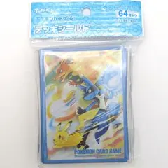 ポケモンカードゲーム デッキシールド ピカチュウ リザードン ルカリオ 64枚