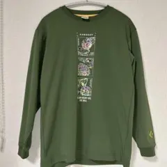 CONVERSE バスケットボール 長袖Tシャツ カーキ