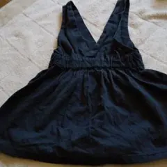 ジャンパースカート ワンピース 黒