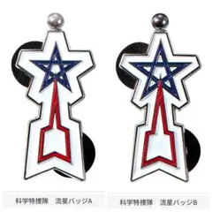 初代ウルトラマン科特隊の流星マークピンズパッジ金属仕様新品未使用！ 科学特捜隊 流星ピンバッチ 49973 《ウルトラマンSHOP限定 ピンズ・ピンバッジ・缶バッジ