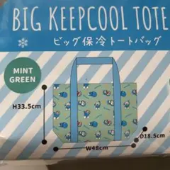 ドラえもん ビッグ保冷トートバッグ ミントグリーン