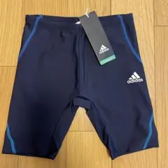 アディダス130 スクール水着　ボーイズ　プール　　水泳　男の子　ネイビー