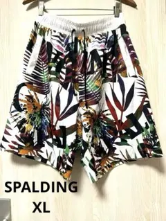 SPALDING XL ボタニカル総柄 ハーフパンツ 海 プール 夏 メンズのサムネイル