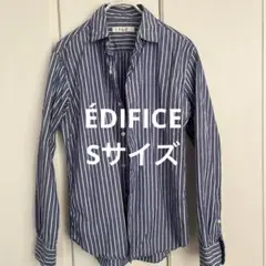 ÉDIFICE ストライプ柄 長袖シャツ Sサイズ