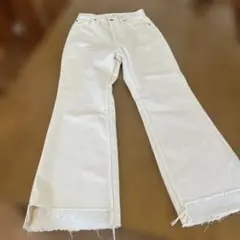 SLOBE IENA Le Denim ホワイトデニムパンツ　ウエスト63のサムネイル