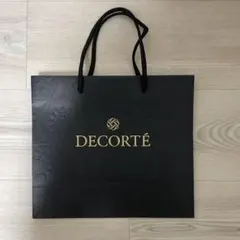 DECORTE エンボス加工 ショップ袋 中型 黒