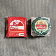 コカコーラ タイトーくじ D賞 レトロポーチ E賞 レトロ缶ケース 2点セット